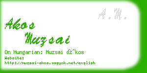 akos muzsai business card